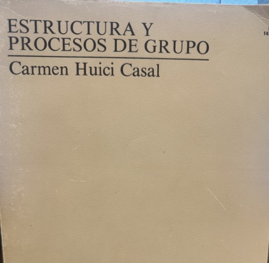 Estructura y procesos de grupo / directora Carmen Huici 