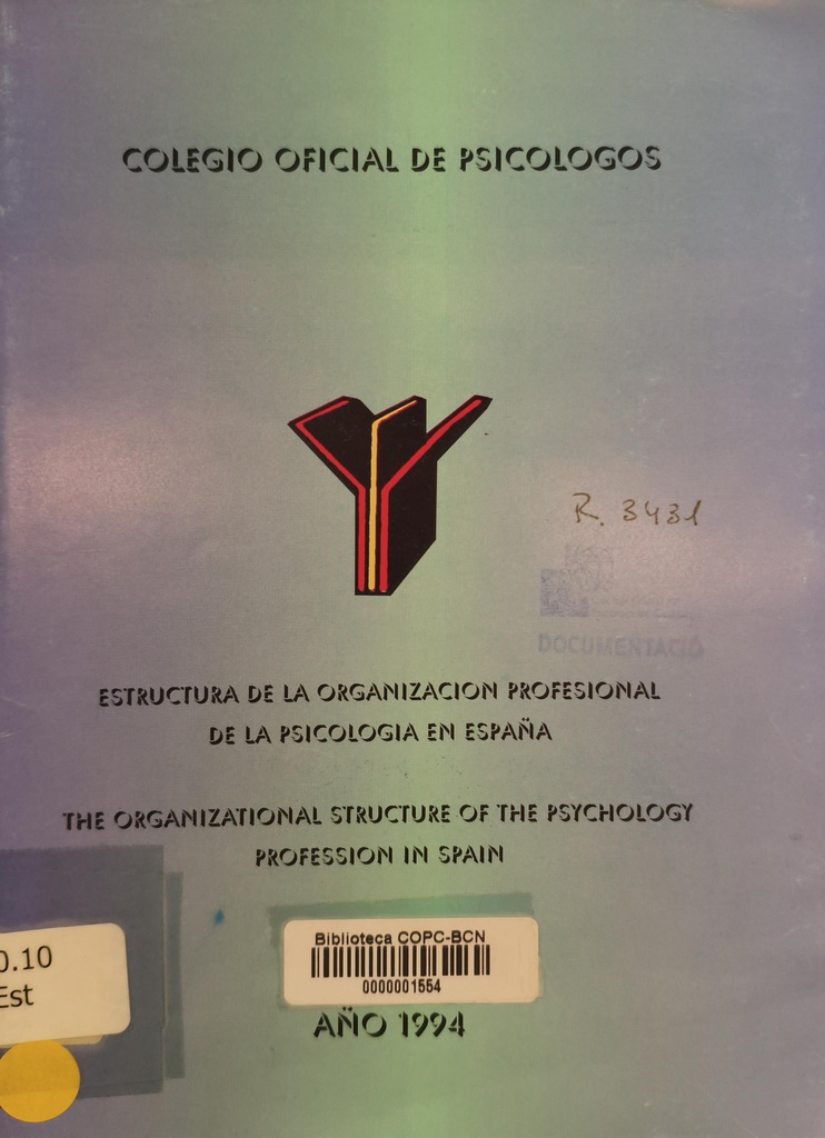 Estructura de la organización profesional de la psicología en España