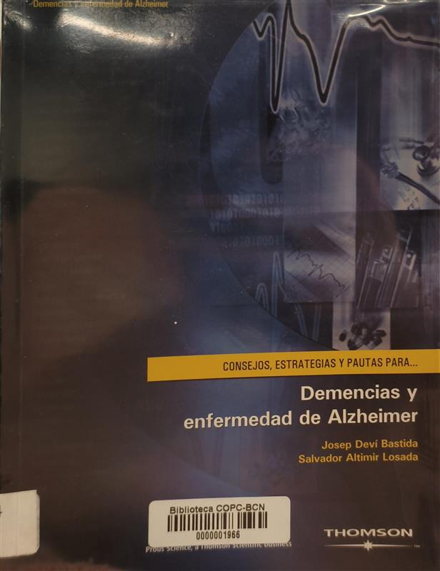 Demencias y enfermedad de Alzheimer / Josep Deví Bastida, Salvador Altimir Losada