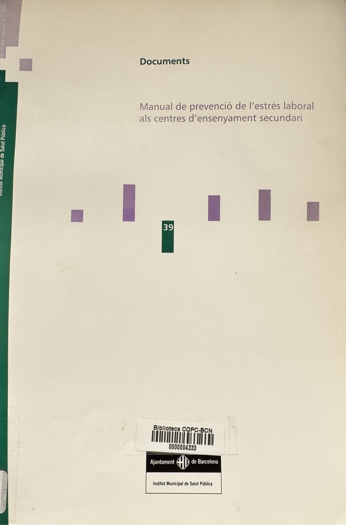 Manual de prevenció de l'estrès laboral als centres d'ensenyament secundari