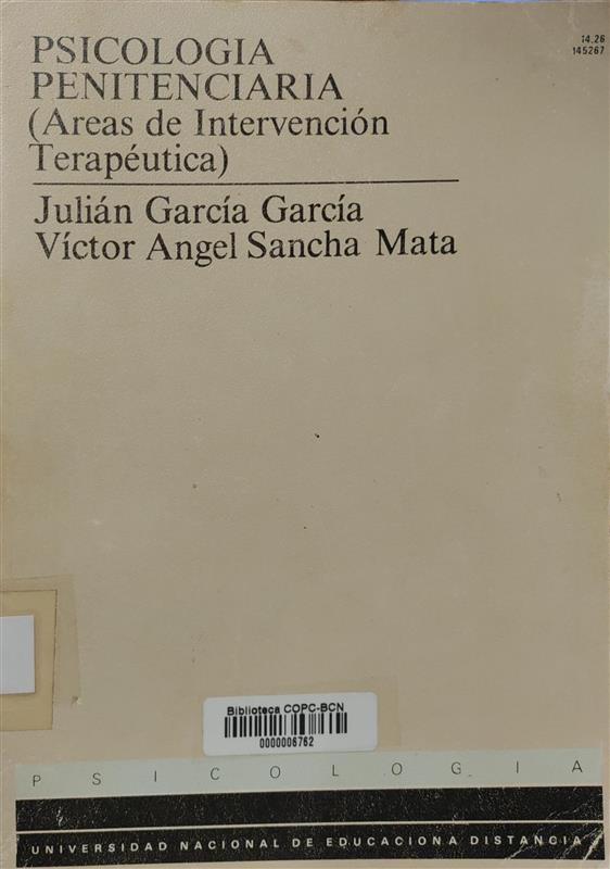 Psicología penintenciaria / Julián García García, Víctor Sancha Mata
