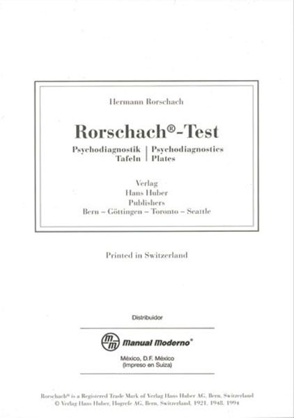 TEST RORSCHACH : Manual de interpretación del Rorschach para el sistema comprehensivo / John E. Exner, Jr., Concepción Sendín ; [traducción de los textos de John E. Exner, Manuel Esbert Ramírez]