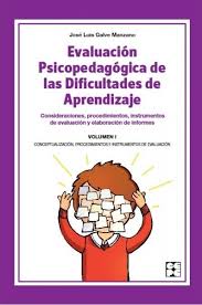 Evaluación psicopedagógica de las dificultades de aprendizaje : consideraciones, procedimientos, instrumentos de evaluación y elaboración de informes. José Luis Galve Manzano