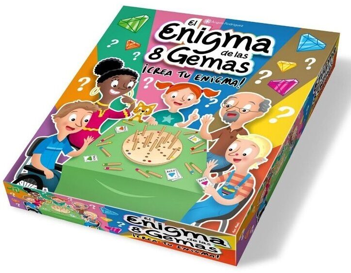 El enigma de las 8 gemas : ¡crea tu enigma! / Juego: Àngels Rodriguez Perez; Ilustración y diseño gráfico: Marc Monés y Jose Maria Picón