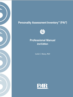 PAI : the Personality Assessment Inventory TM : professional manual  / by Leslie C. Morey