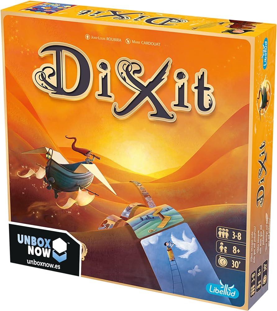 Dixit / [disseny]: Jean-Louis Roubira ; [il·lustracions]: Marie Cardouat ; [edició]: Régis Bonnessée ; [desenvolupament del joc]: Valentin Gaudicheau ; [disseny gràfic]: Allison Machepy, Ophélie Pimbert-Gris