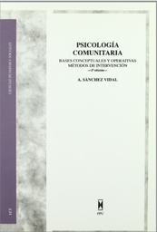 [2266] Psicología comunitaria : bases conceptuales y operativas : métodos de intervención / Alipio Sánchez Vidal