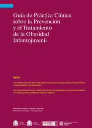 [2479] Guía de práctica clínica sobre la prevención y el tratamiento de la obesidad infantojuvenil