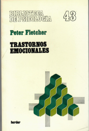 [2523] Trastornos emocionales :  su tratamiento por el propio paciente / Peter Fletcher
