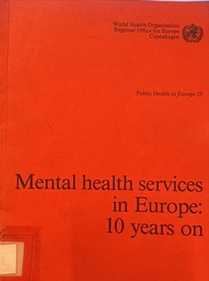 [2678] Mental health services in Europe : 10 years on