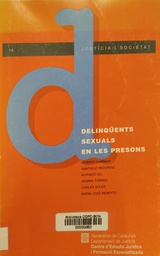 [3590] Delinqüents sexuals en les presons / Vicente Garrido [et al.]