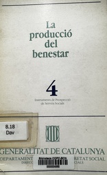[3718] La Producció del benestar / [autors: Bleddyn Davies i Martin Knapp]