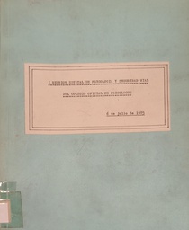 [4088] I Reunión estatal de psicología y seguridad vial del Colegio Oficial de Psicólogos : 6 de julio de 1985 / coordinadora de psicología y seguridad vial del Colegio Oficial de Psicólogos. Delegación Vizcaya