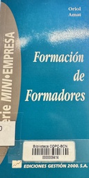 [4149] Formación de formadores / Oriol Amat